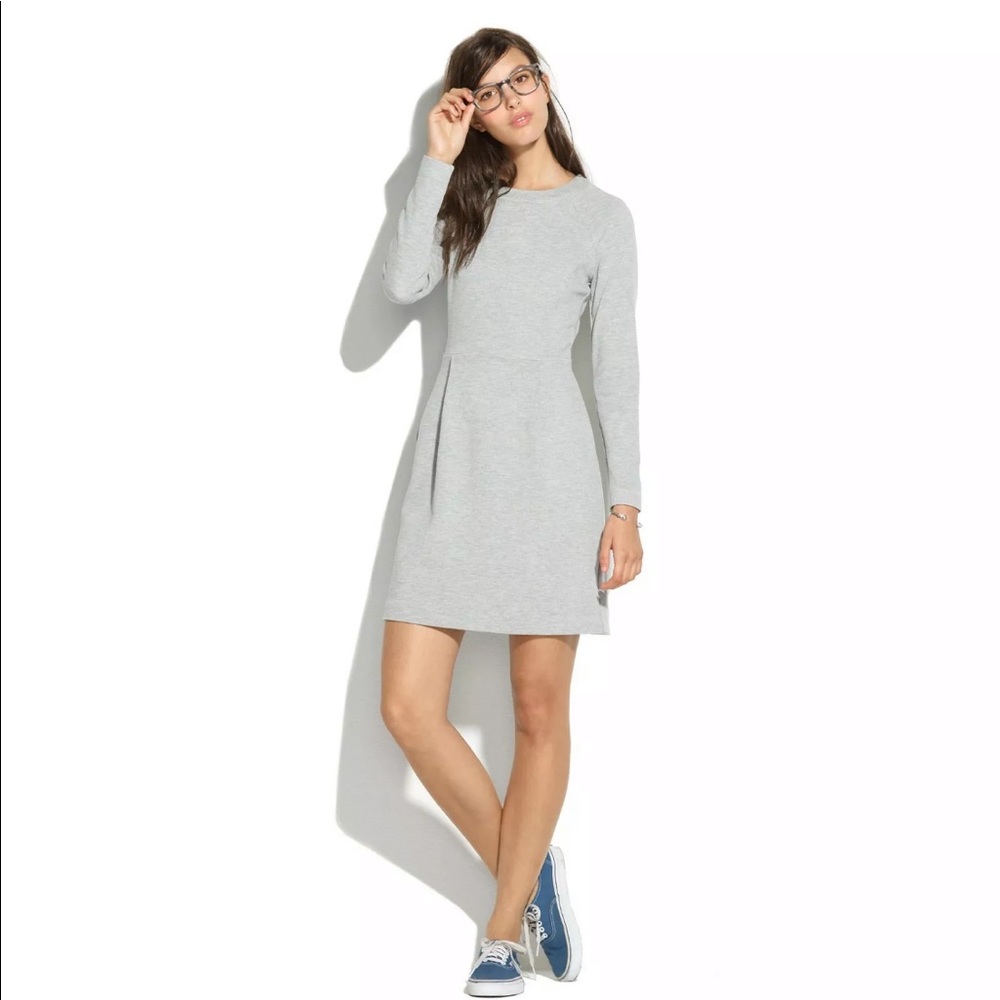 MADEWELL LONG-SLEEVE SOFT SWEATSHIRT DRESS